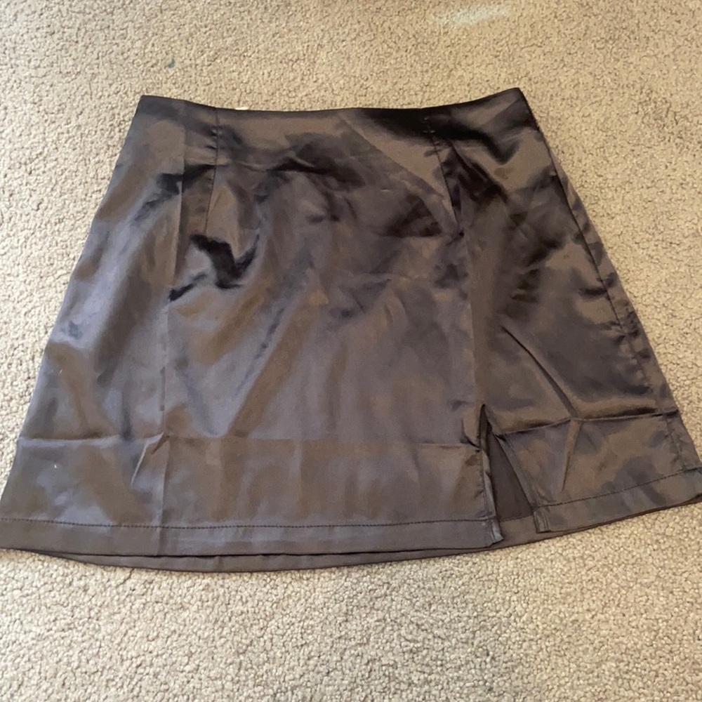 Silk Black Skirt
